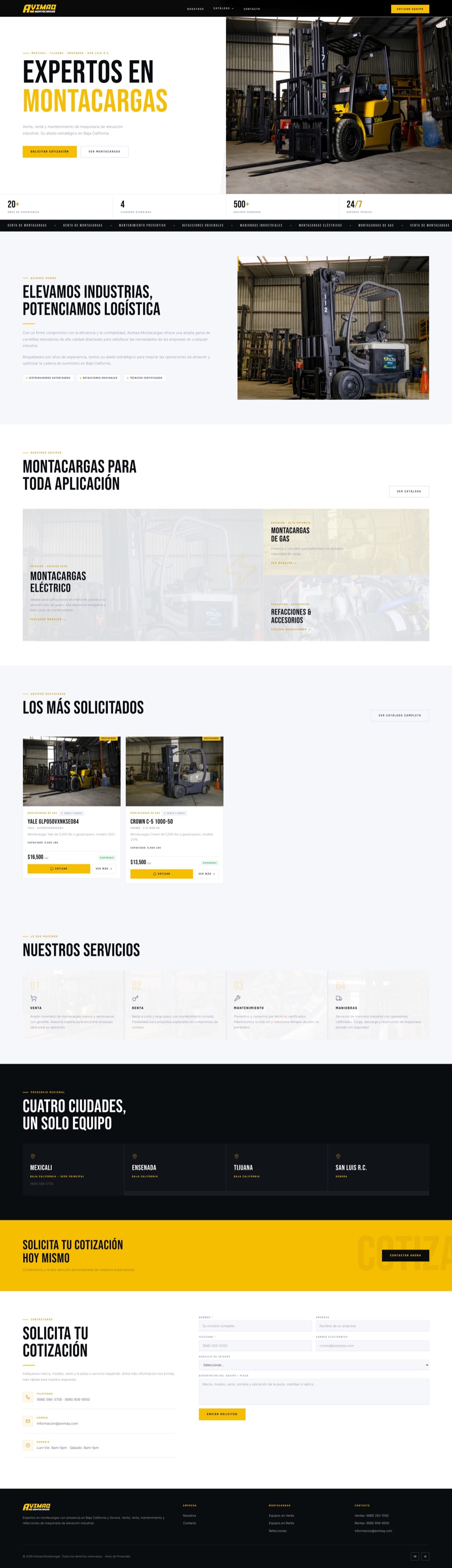Página completa de avimaq.com