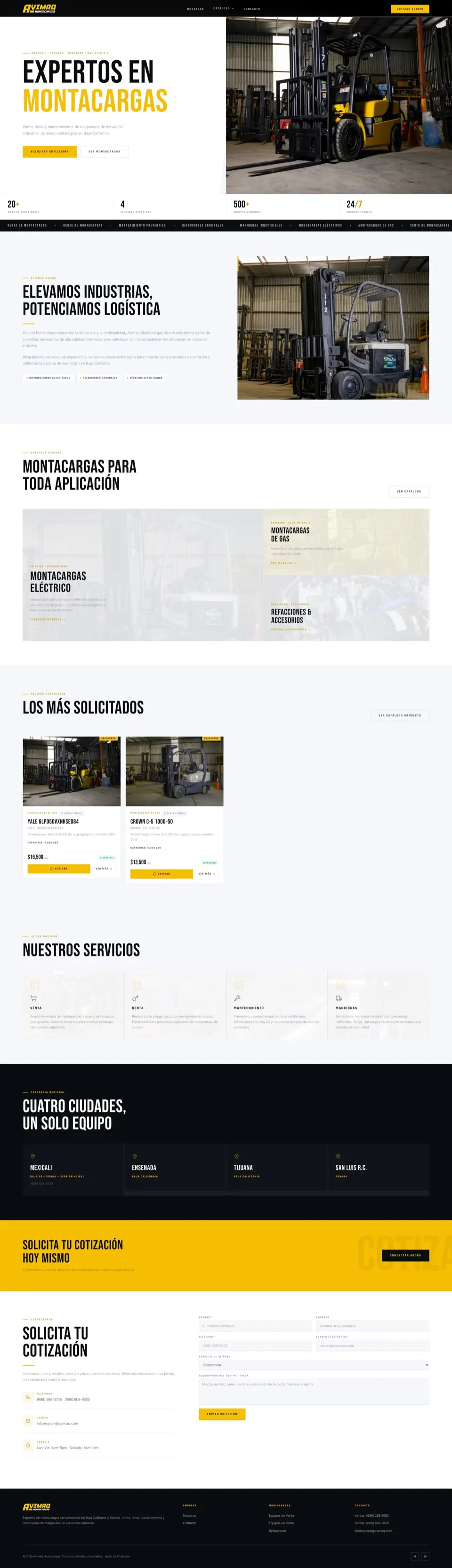 Página completa de avimaq.com