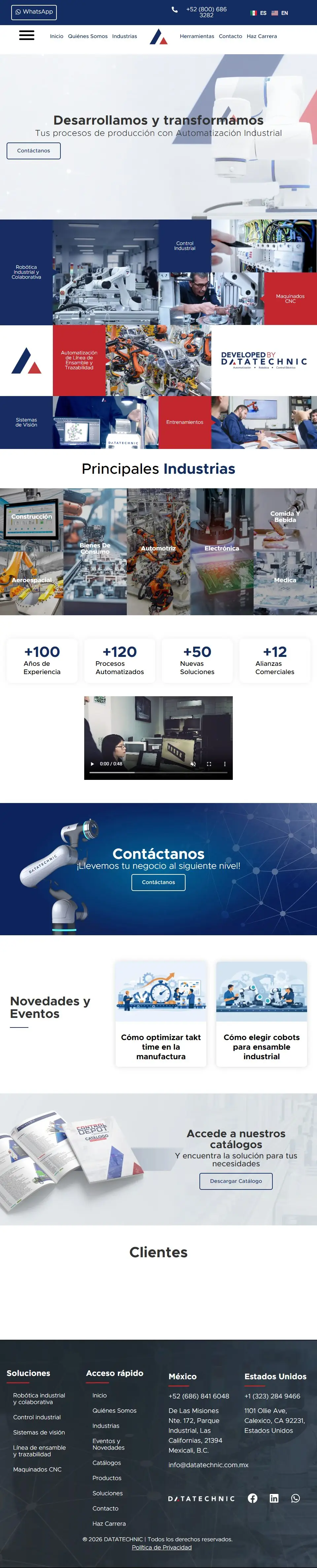 Página completa de datatechnic.com.mx