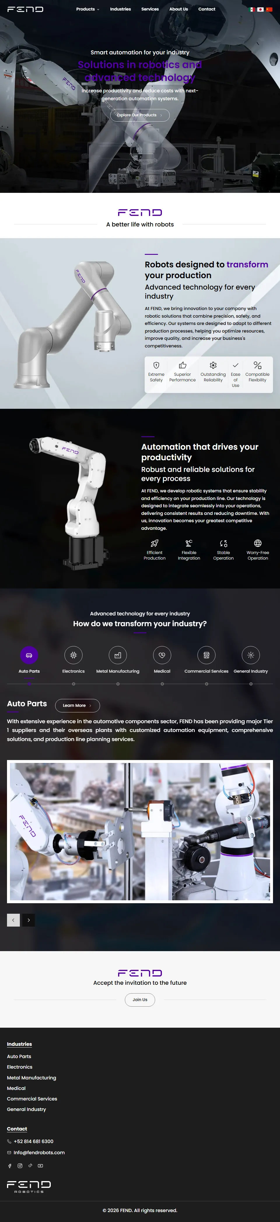 Página completa de fendrobots.com