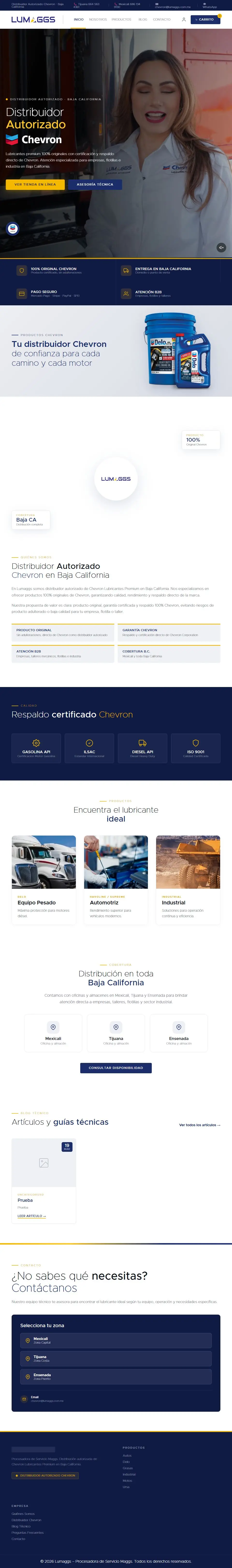 Página completa de lumaggs.com.mx